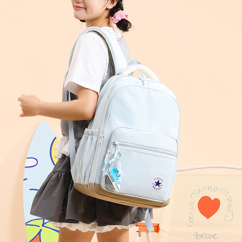 Backpack Junior High School Large Capacity Casual School Bag Unisex Outdoor Simple Sports Travel Backpack Computer Bag