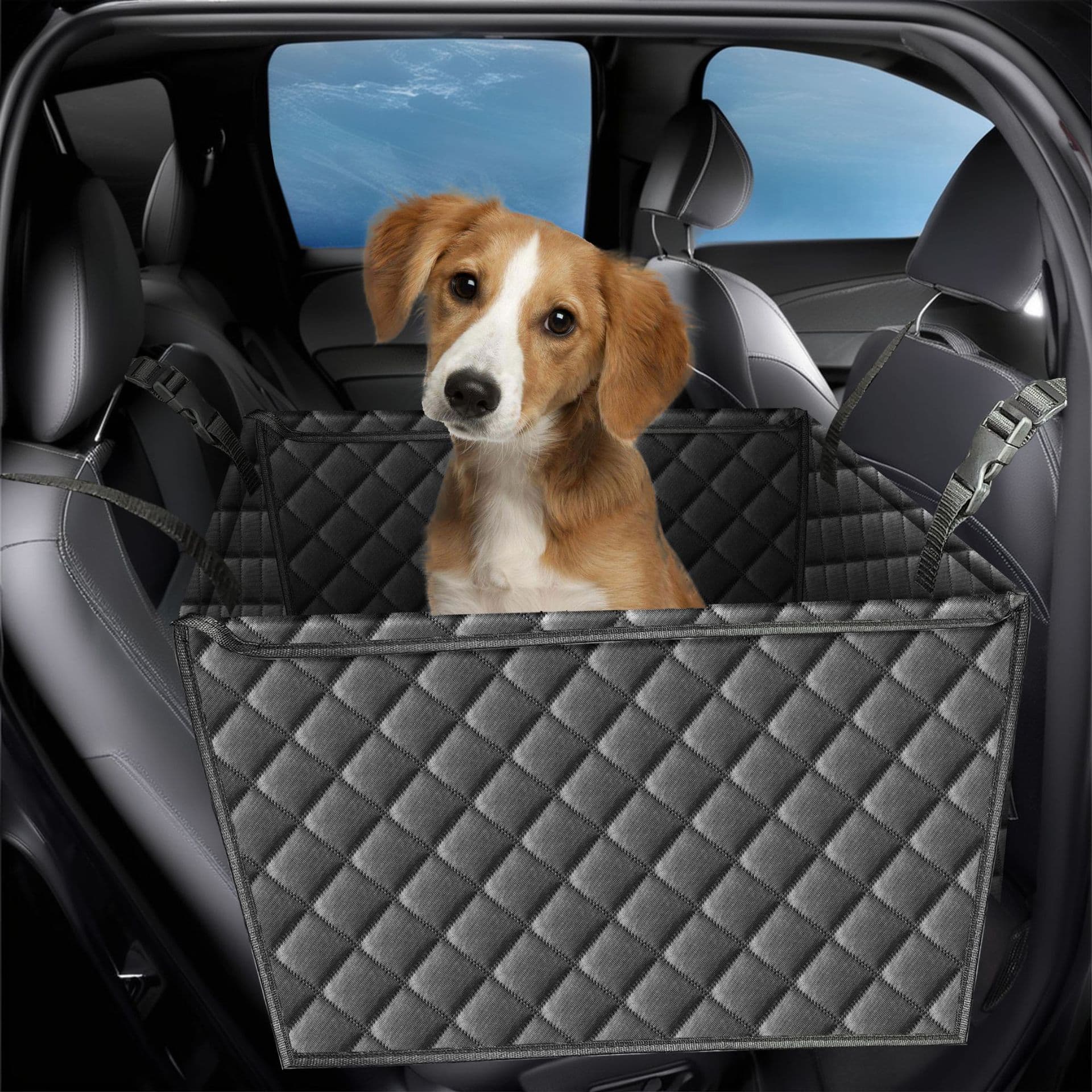Pet car rear cat and dog mats, pet car mats, cross-border best selling, fully enclosed pet car mats