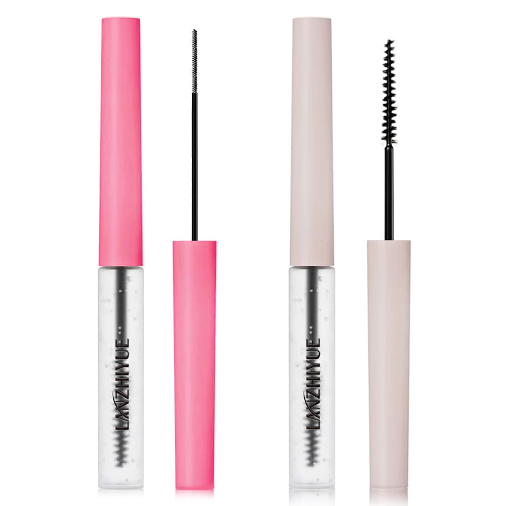 Cross-border Eyelash & Eyebrow Gel Set - Transparent Lengthening & Volumizing Mascara and Eyebrow Setting Gel Combo