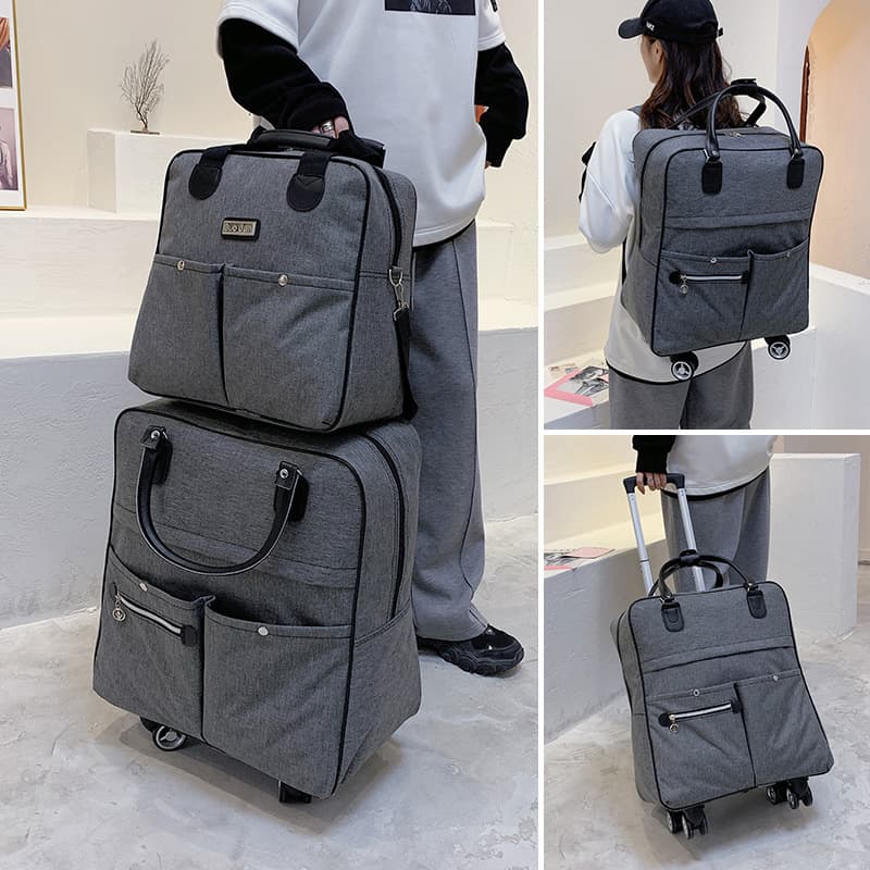 Short Trip Mother-Child Bag Set, Trolley Luggage with Universal Wheels, Carry-on Suitcase, Lightweight Travel Bag for Women, Business Trip Luggage