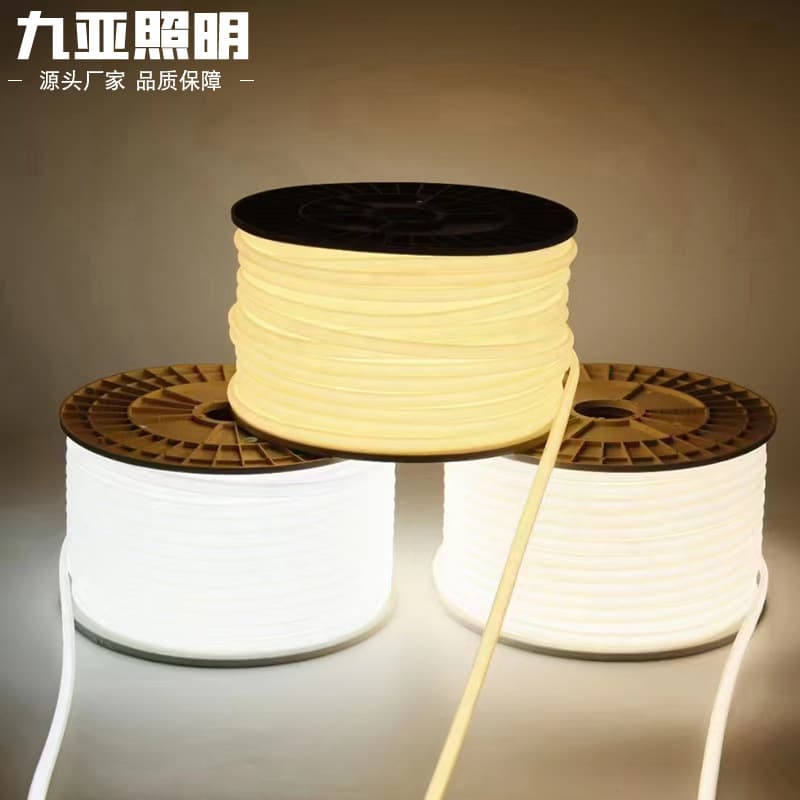 LED Silicone Light Strip for Indoor and Outdoor Lighting, Home Decoration Projects, Waterproof Flexible Light Strip, 220V Linear Light, Durable and High Brightness
