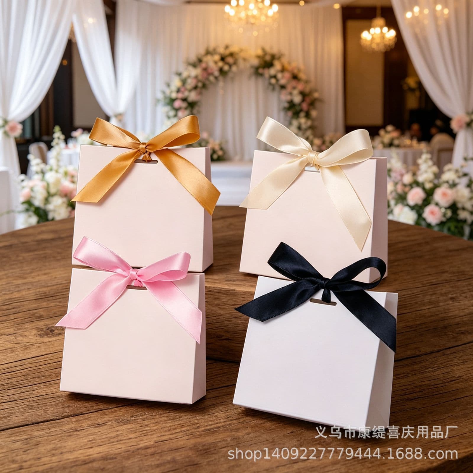 Cross-border Blank Wedding Candy Box, Light Luxury Simple White Gift Box for Wedding, Birthday Party Return Gift Bag