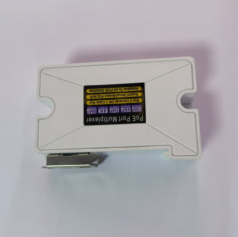 One-to-Two POE Extender Transmission Network RJ45 Power Supply Supports 1236