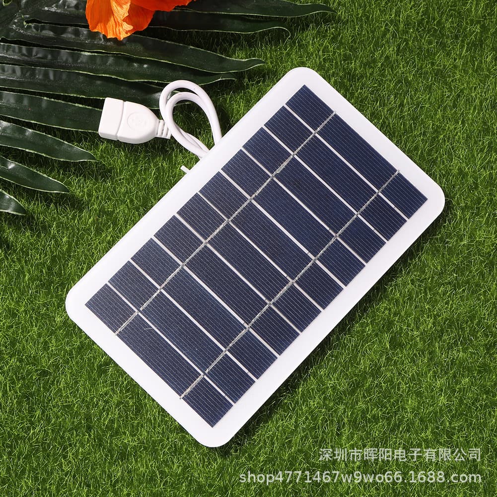 Flexible Solar Panel 2W 5V Solar Charging Panel Surveillance Charger Outdoor Portable Phone Charger