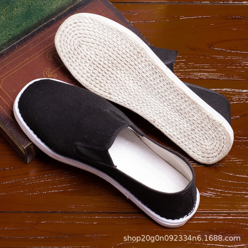 Old Beijing Cloth Shoes Men's Handmade Thousand-Layer Sole Cloth Shoes Autumn Full Cloth Sole Soft Breathable Slip-On Men's Cloth Sole Shoes