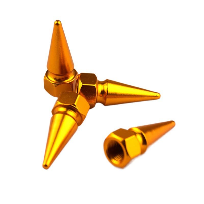 Car Accessories Bullet Screw Valve Caps, Custom Modified Pointed Valve Stems, In Stock for Bicycles and Motorcycles