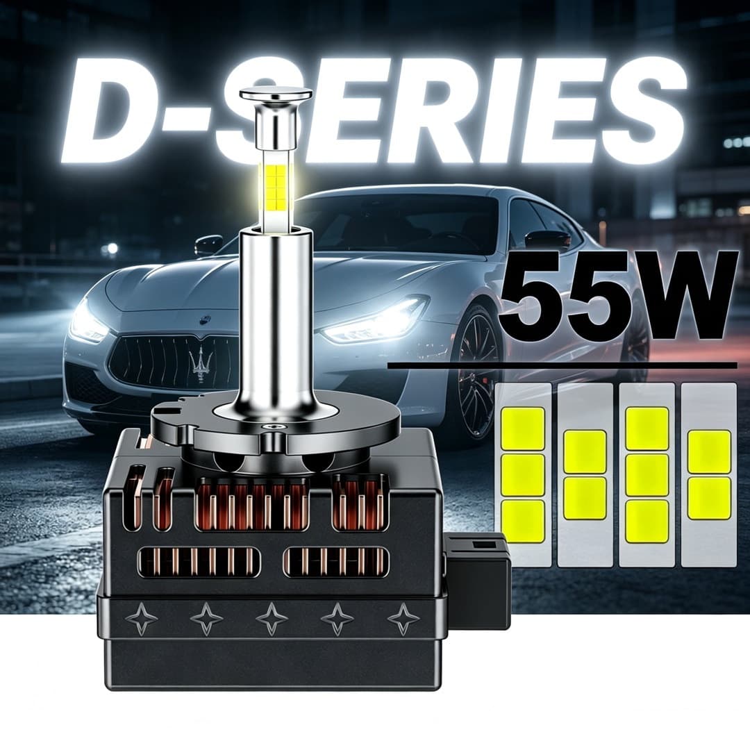 Cross-border Special 360° 4-Side Emitting LED Headlight D1S D2S D3S D4S D5S D8S High-Power LED Light Super Bright