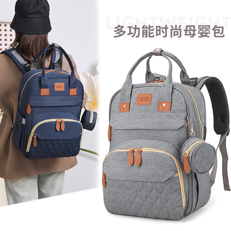 Cross-border New Mom Backpack Large Capacity Breast Pump Bag Mother Baby Travel Lightweight Backpack