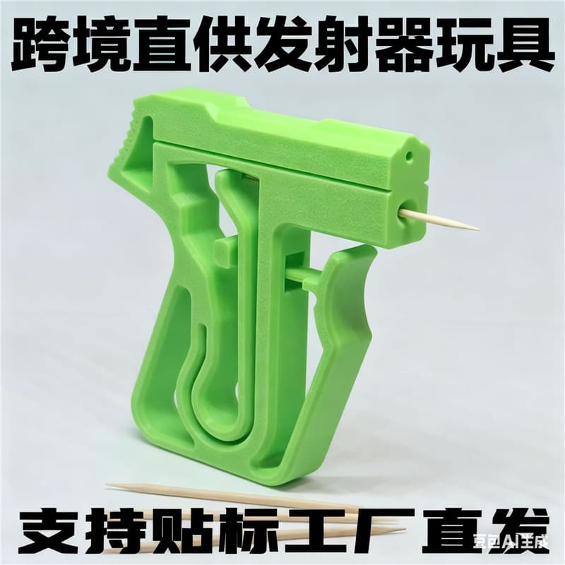 Cross-border Hot-selling 3D Printed Toy Gift Toothpick Launcher One-piece Formed Toothpick Shooter