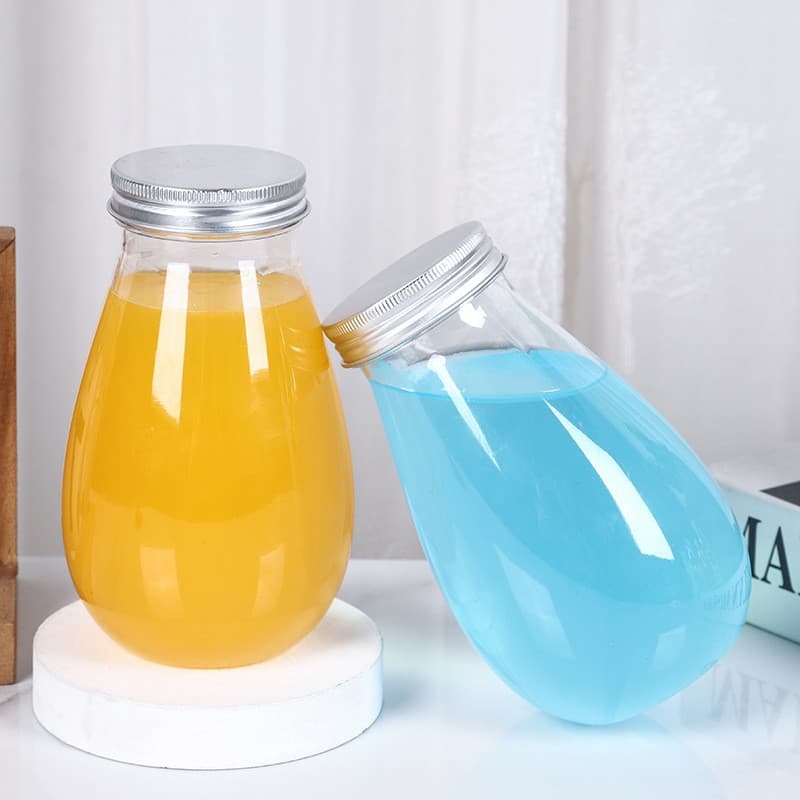 In-Stock Light Bulb PET Plastic Bottles 500ml, Dropper Bottles for Cosmetic Puffs, Disposable Thick Transparent Manufacturer Direct Supply