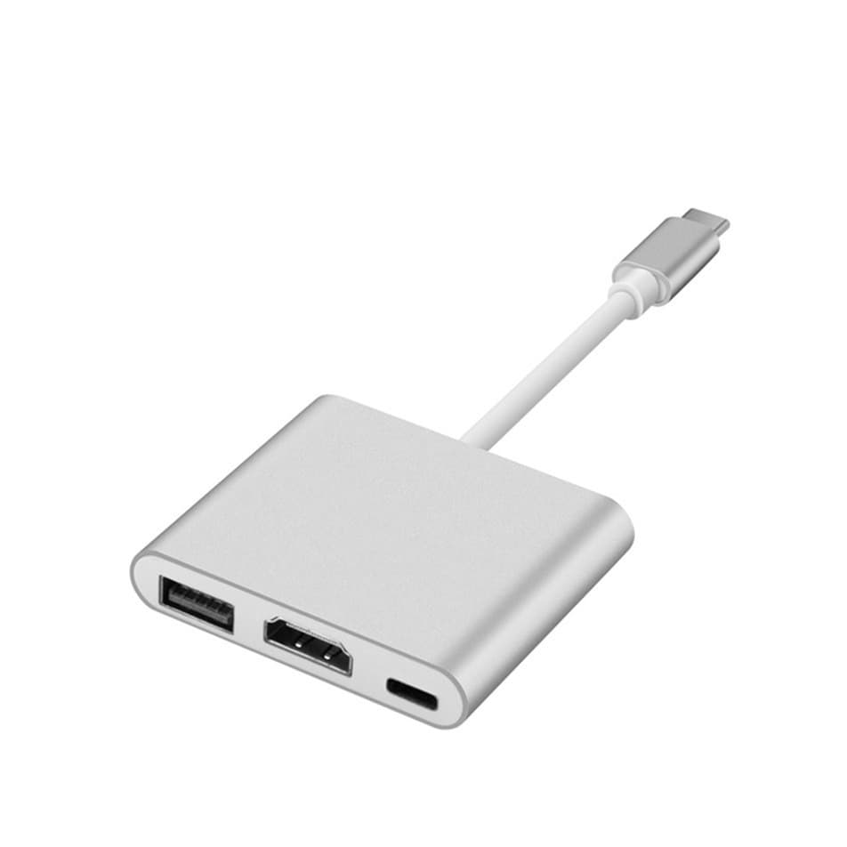 type-c to hdmi+usb3.0+PD converter type c to hdmi three-in-one switch