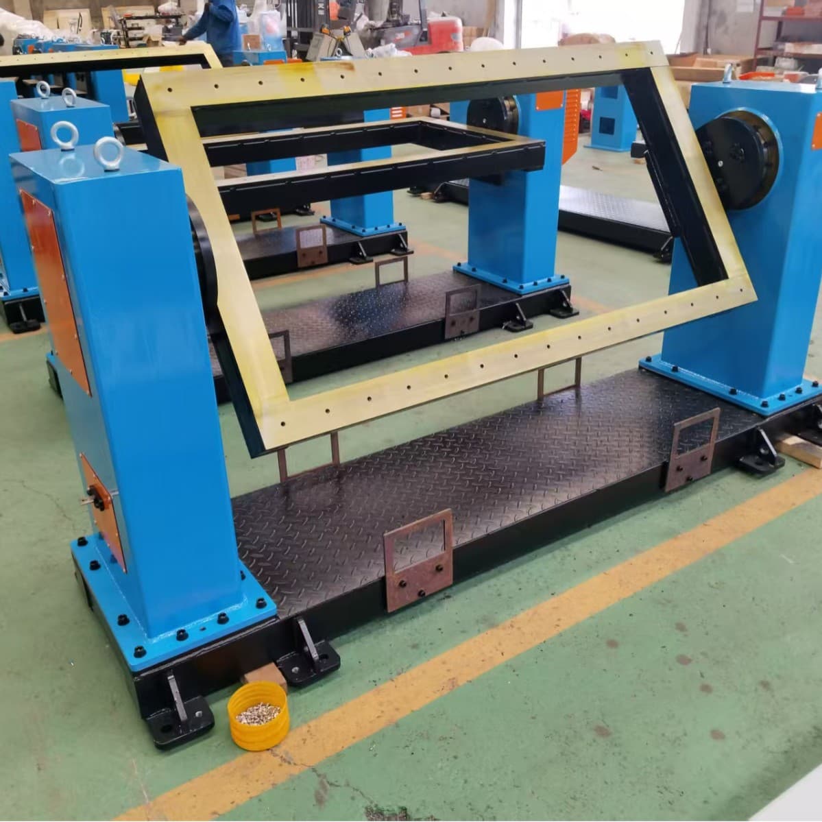 Welding positioner robot truss linkage walking track overhead rail positioner supporting equipment cross-border