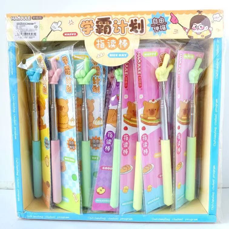 New retractable pointer teacher's special finger reading stick children's reading reading finger stick teaching aids for little fingers in class