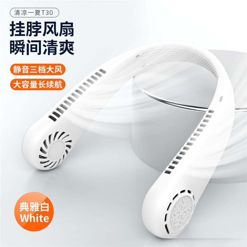 Neck Fan with Bladeless Design, New Cooling Fan, Factory Snowflake Fan