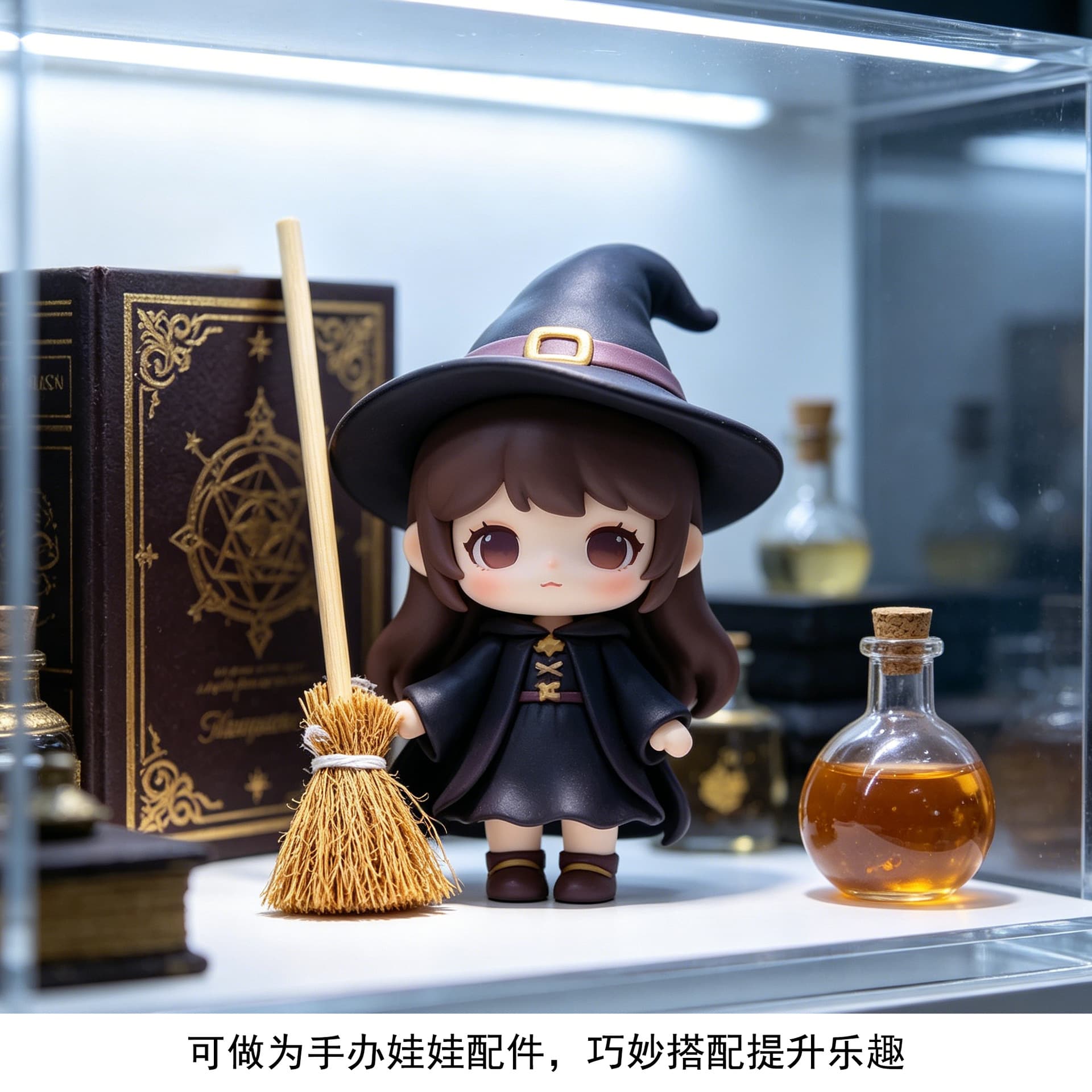 Halloween Witch Magic Mini Broom Micro Landscape Broom Decoration Creative DIY Accessory Mini Broom