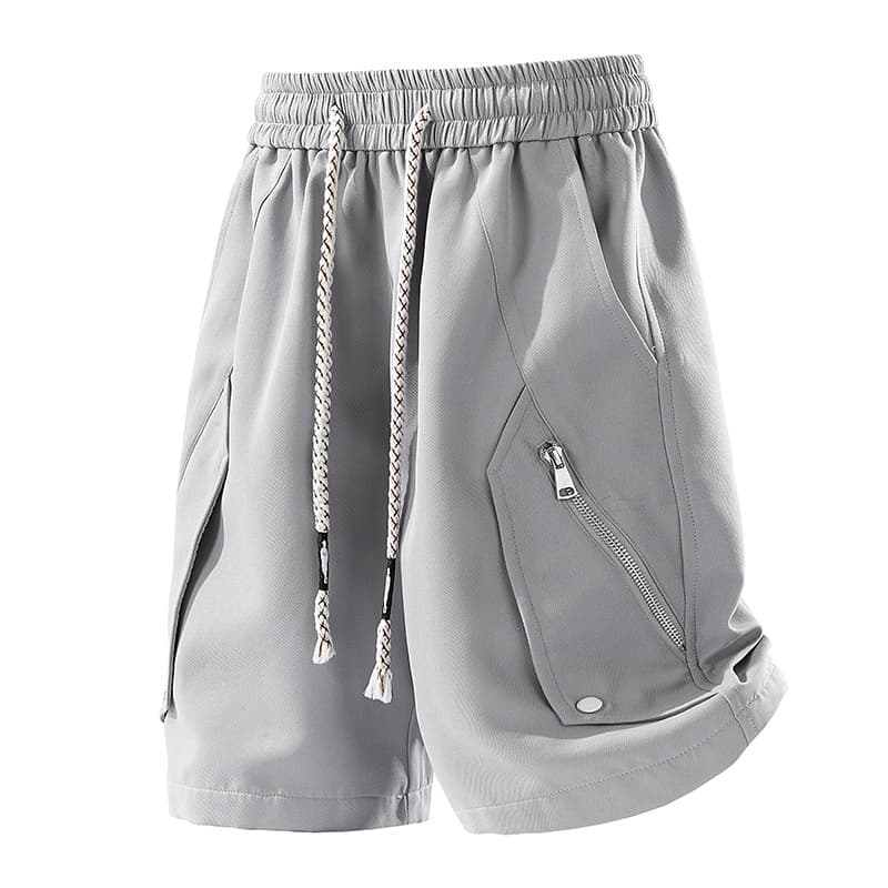 Cross-Border Work Shorts for Men Summer Japanese Versatile Loose Breathable Casual Plus Size Five-Point Shorts Beach Shorts