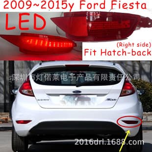 For Hatchback Ford Fiesta Rear Bumper Light LED Brake Fog Light Bumper Surround Guide Tail Light 09~15
