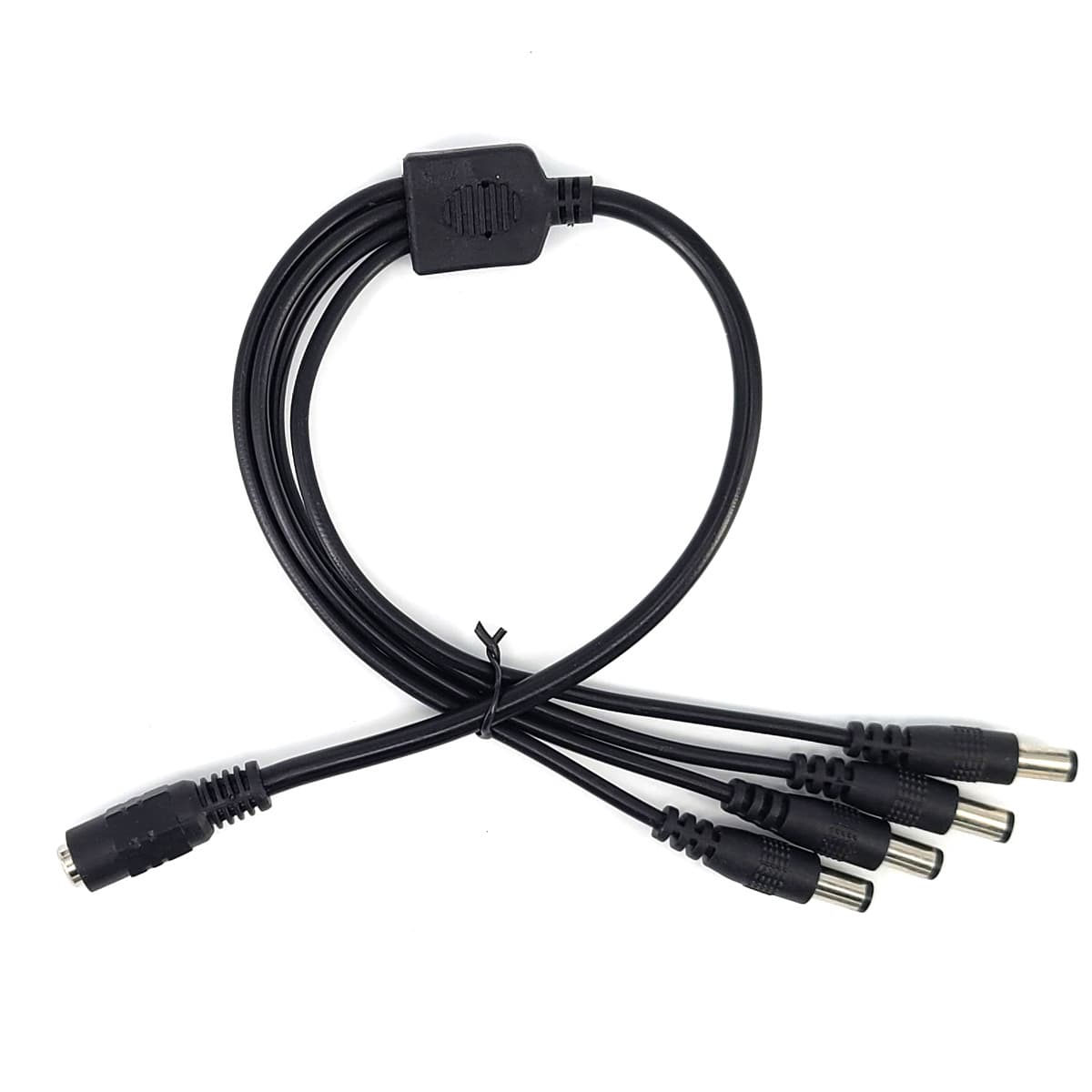 Surveillance Cable 1-to-4 Power Splitter, DC Female to DC Male, 1-to-4 All-Copper Power Cable 5.5*2.1