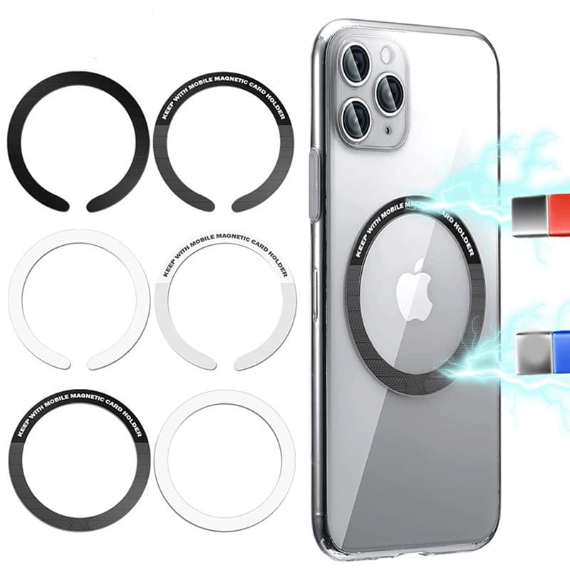Wholesale wireless charging magnetic sheet, Magsafe charging magnetic adhesive backing, ultra-thin car magnetic ring and iron sheet