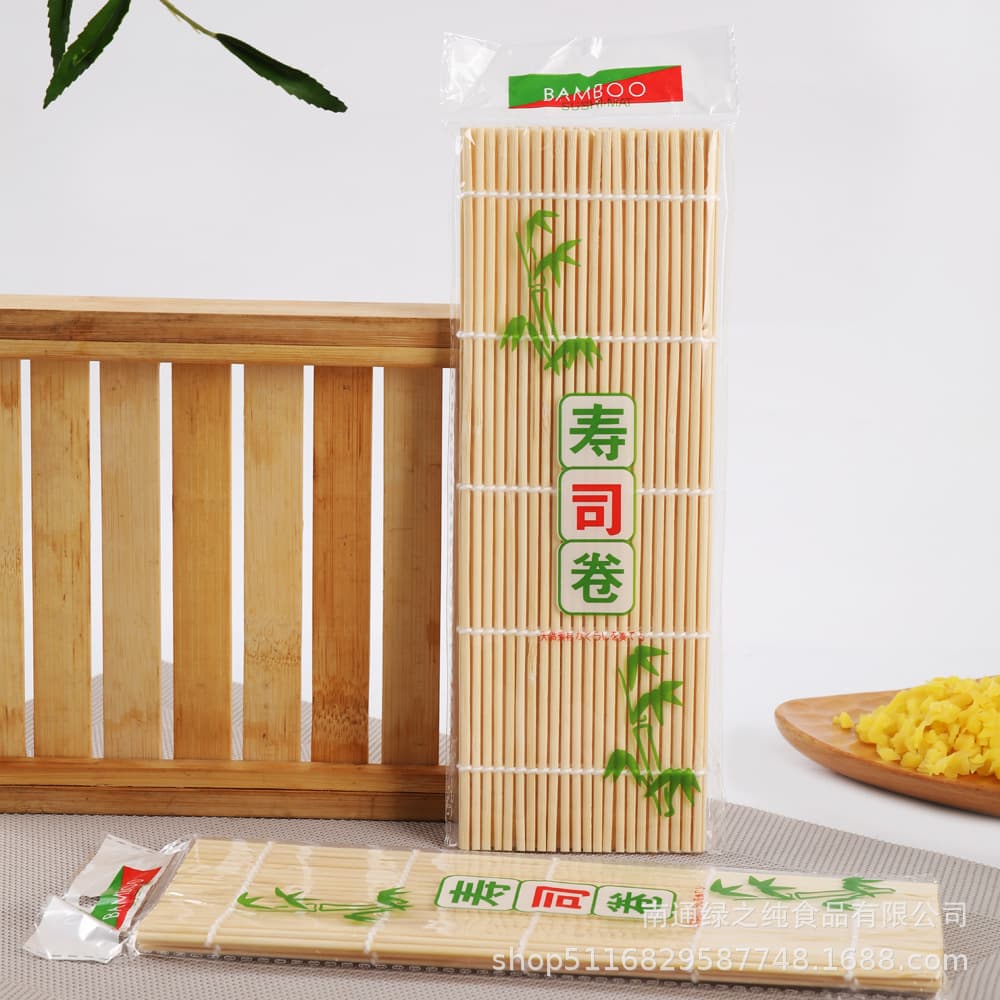 Sushi Bamboo Mat 24cm White/Yellow/Green Skin Rolling Mat Plastic Sushi Rolling Mold Export Manufacturer Wholesale