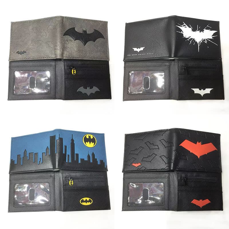 Superhero Series Wallet Black Knight Student Men's Women's PU Short Wallet