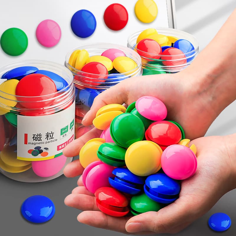 Powerful round magnetic nails, colorful magnetic particles, blackboard stickers, small magnetic buckles, strong magnetic whiteboard magnets, iron-attracting stones, magnetic stickers