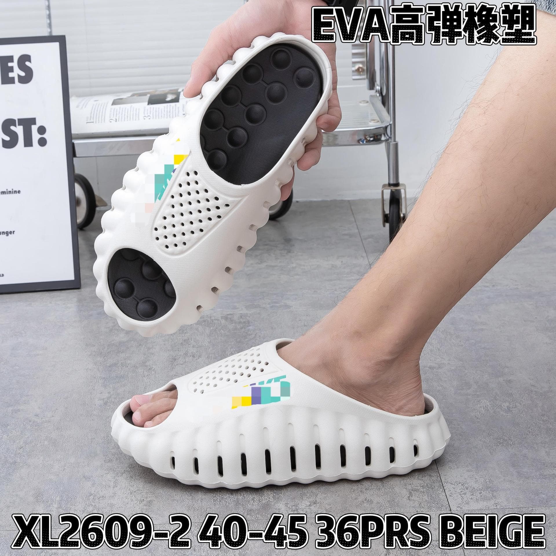 Summer Hot New Double-Layer Thick Sole Flip-Flop Sports Sandals, Comfortable Massage Anti-Slip Men's Beach Sandals