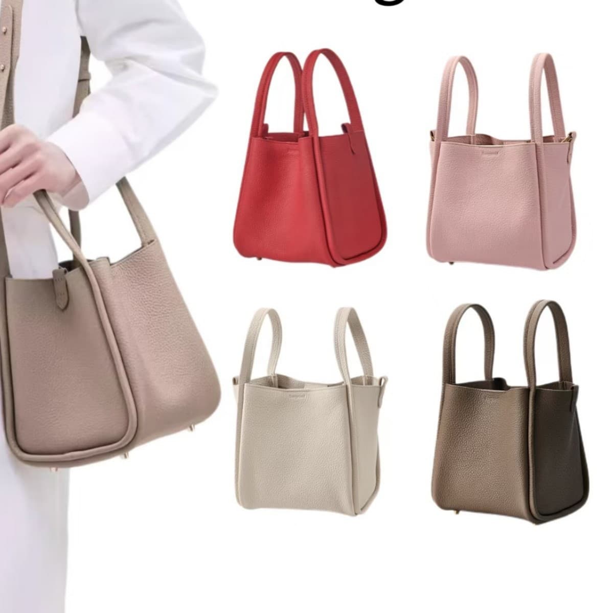 Song Medium Basket Bag New Version Large Capacity Premium Commuter Bag Tote Bucket Bag Shoulder Crossbody Bag