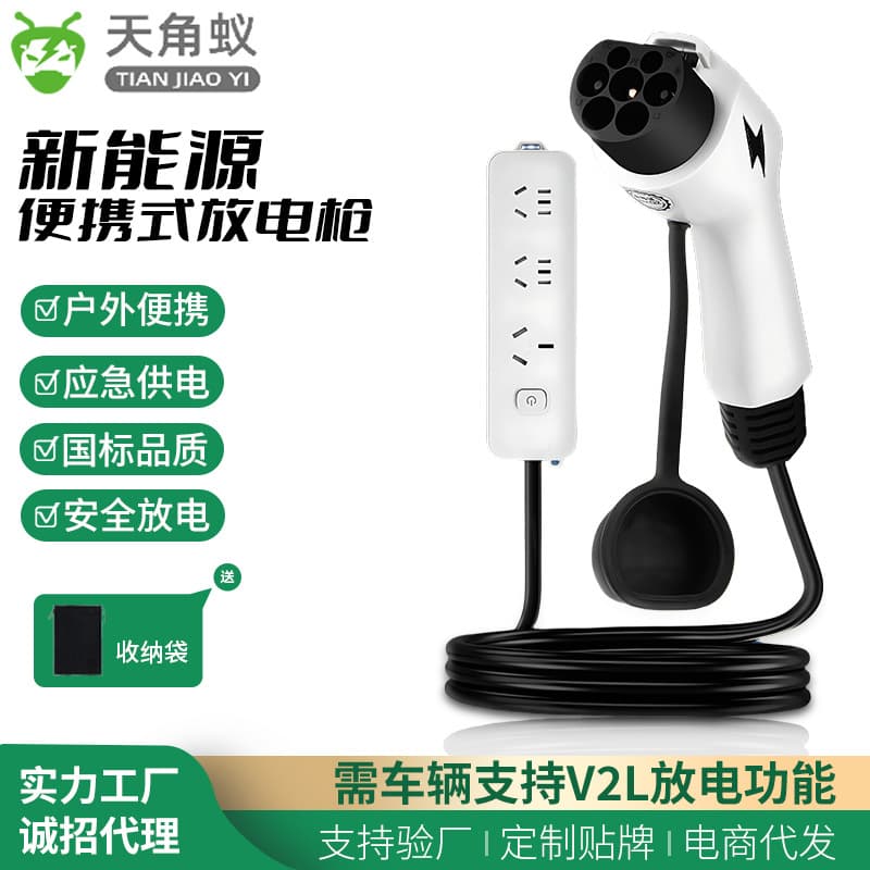 New Energy Discharge Gun Electric Vehicle Outdoor Camping Portable V2L Power Extractor 4.5kW High Power Universal Type