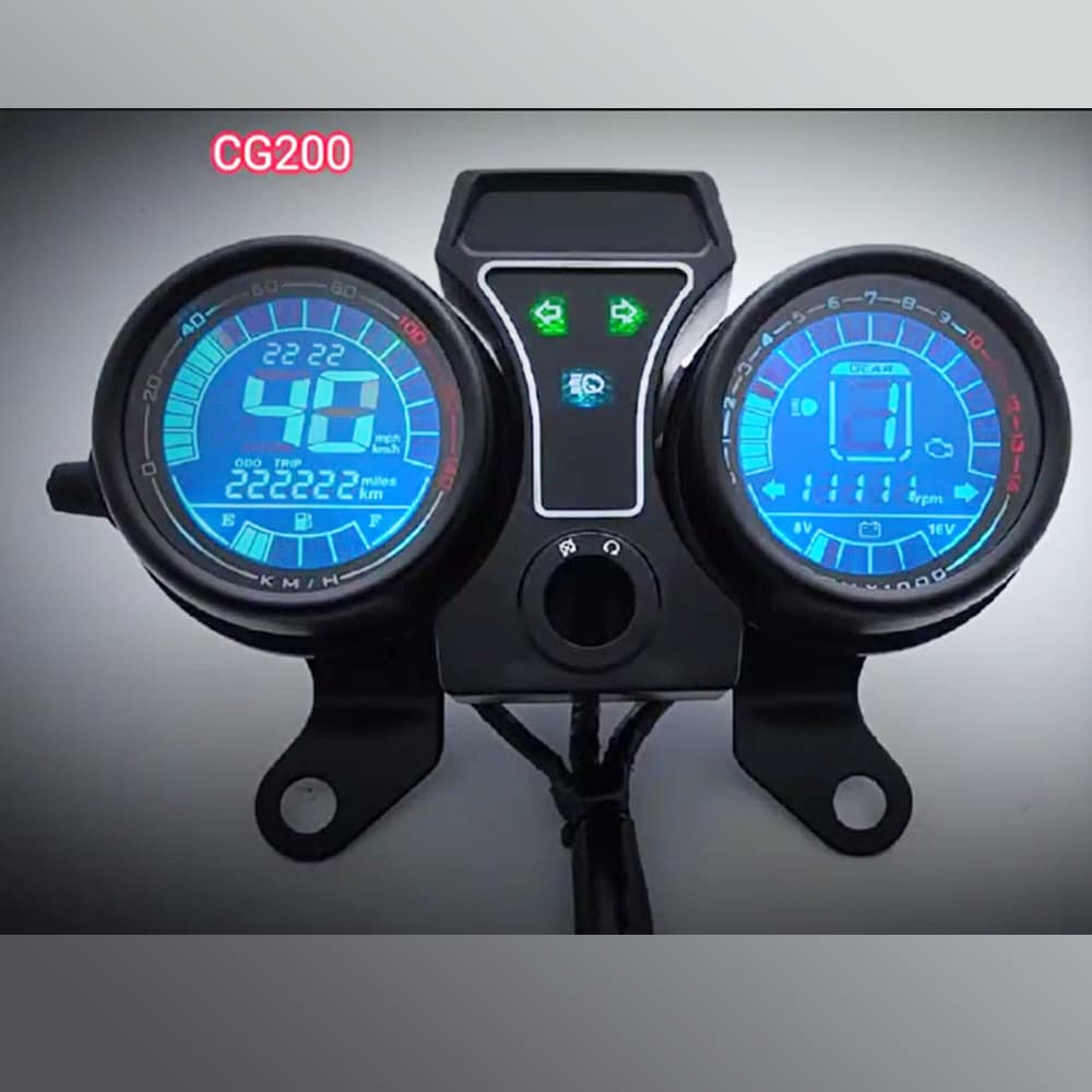 Suitable for Honda CG125 CG150 CG200 LCD electronic tachometer and odometer