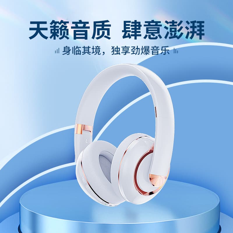 Cross-border hot model KE22 head-mounted Bluetooth headset, ultra-long battery life, business headset with TF card slot, HIFI high quality