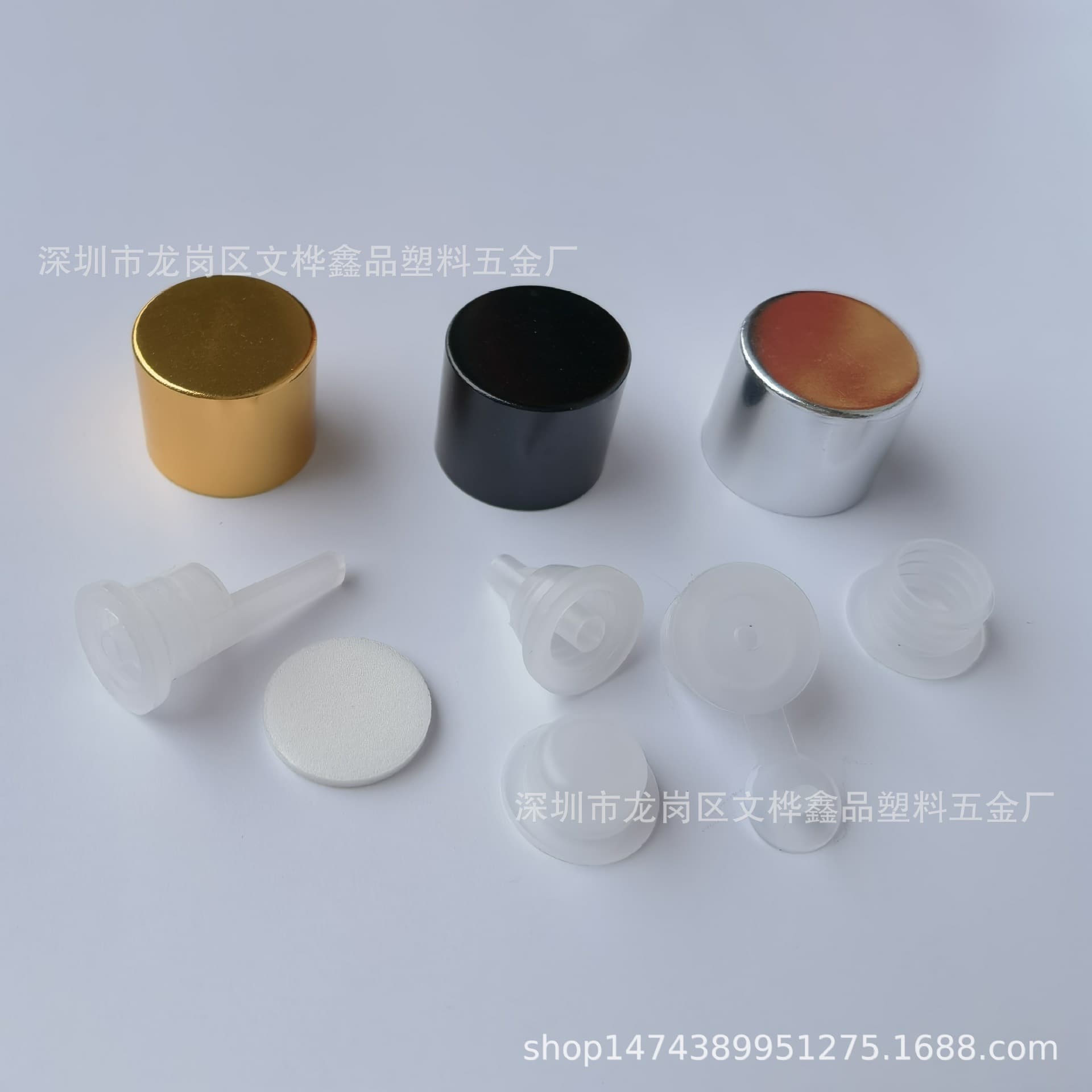 Factory direct supply 18-tooth glossy aluminum cap essential oil bottle matching cap anodized aluminum cap cosmetic bottle cap