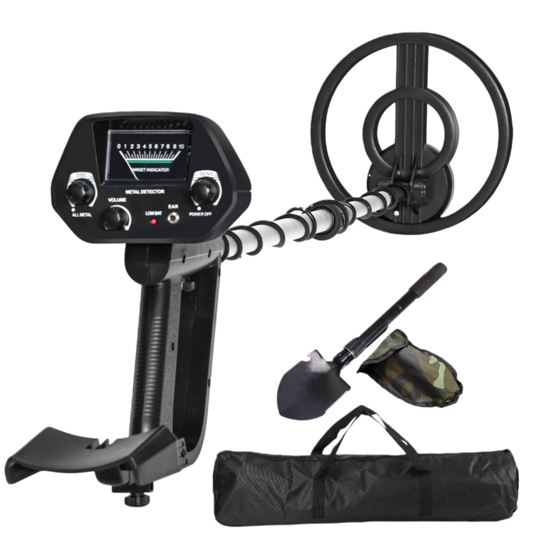 Cross-border Source Underground Metal Detector Factory Direct Wholesale Gold, Silver, Copper Detector with Shovel and Backpack Full Accessory Kit