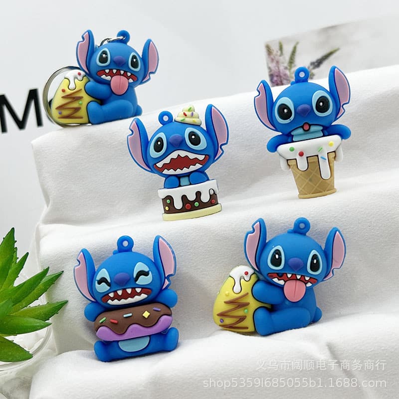 Creative Steezy Keychain Doll Pendant DIY Butter Handmade Drip Glue Steezy Keychain Pendant Silicone PVC Cute Style Gift