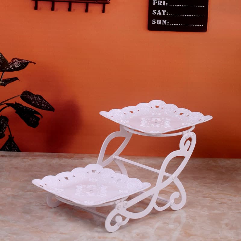 Dessert Table Display Stand Ornament European Style Cold Buffet Tea Break Display Plastic Cake Pastry Tray Rack Cross-border Export