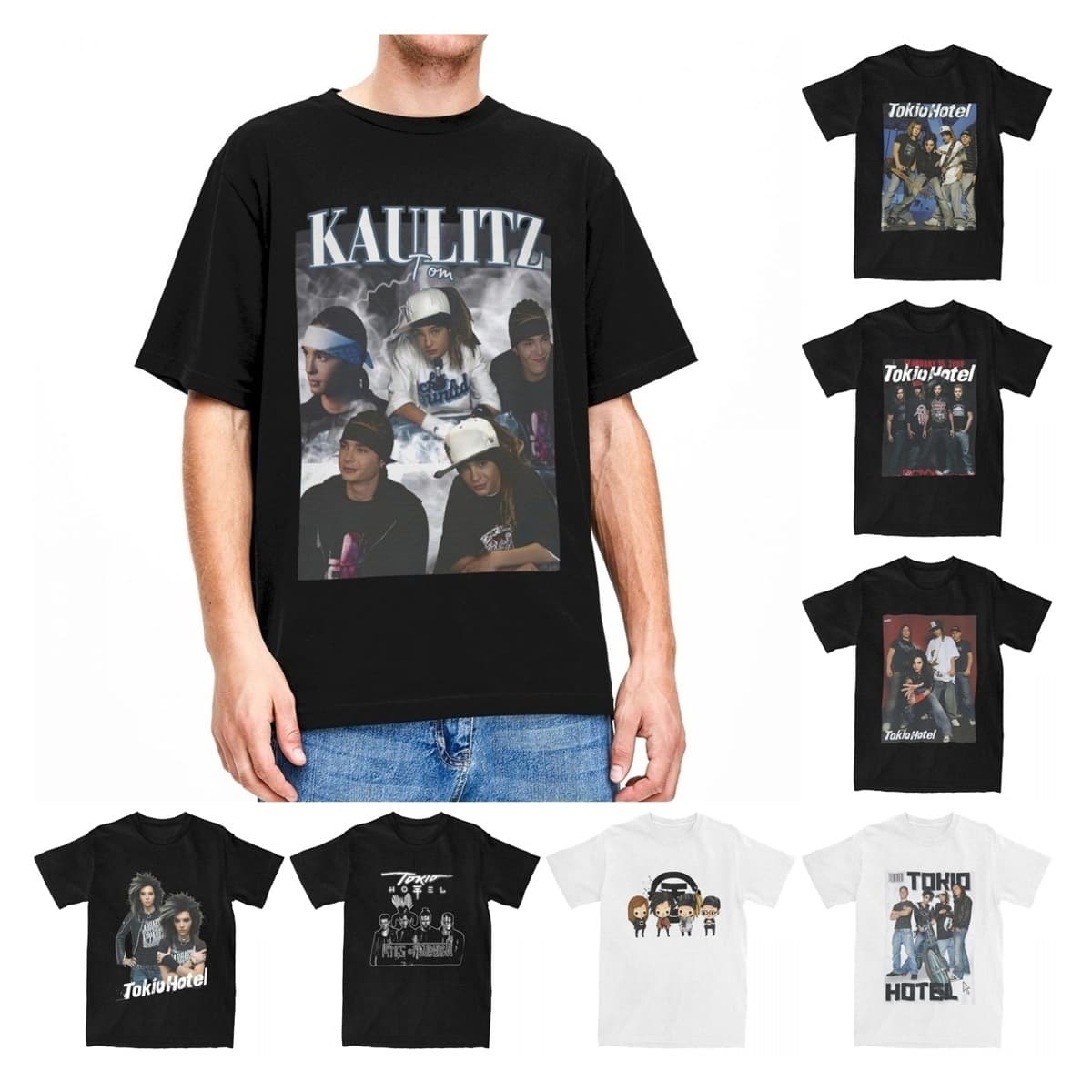 Novelty Tokio Hotel Tom Kaulitz T-Shirts for Men Women O Nec