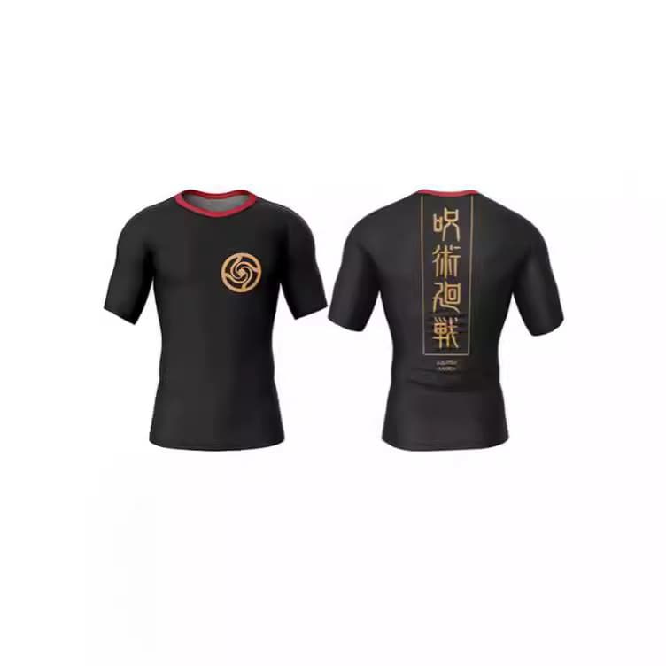 Anime Jujutsu Kaisen 3D Printed Men's T-Shirt Fitness Compression Underwear Top Oversized