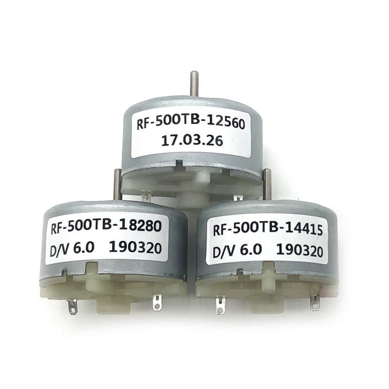 RF500TB135601350018280 DC Motor Air Freshener Sweeper 3V6V12V24V Low Noise