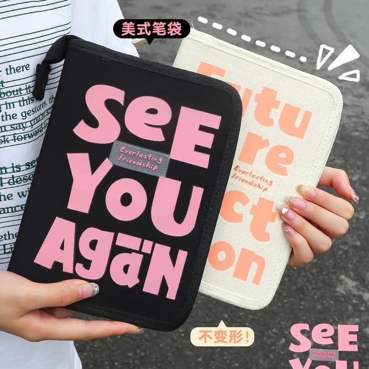 American multi-layered pencil case! Volcano large-capacity book and stationery box junior high school girls' high-looking pencil box