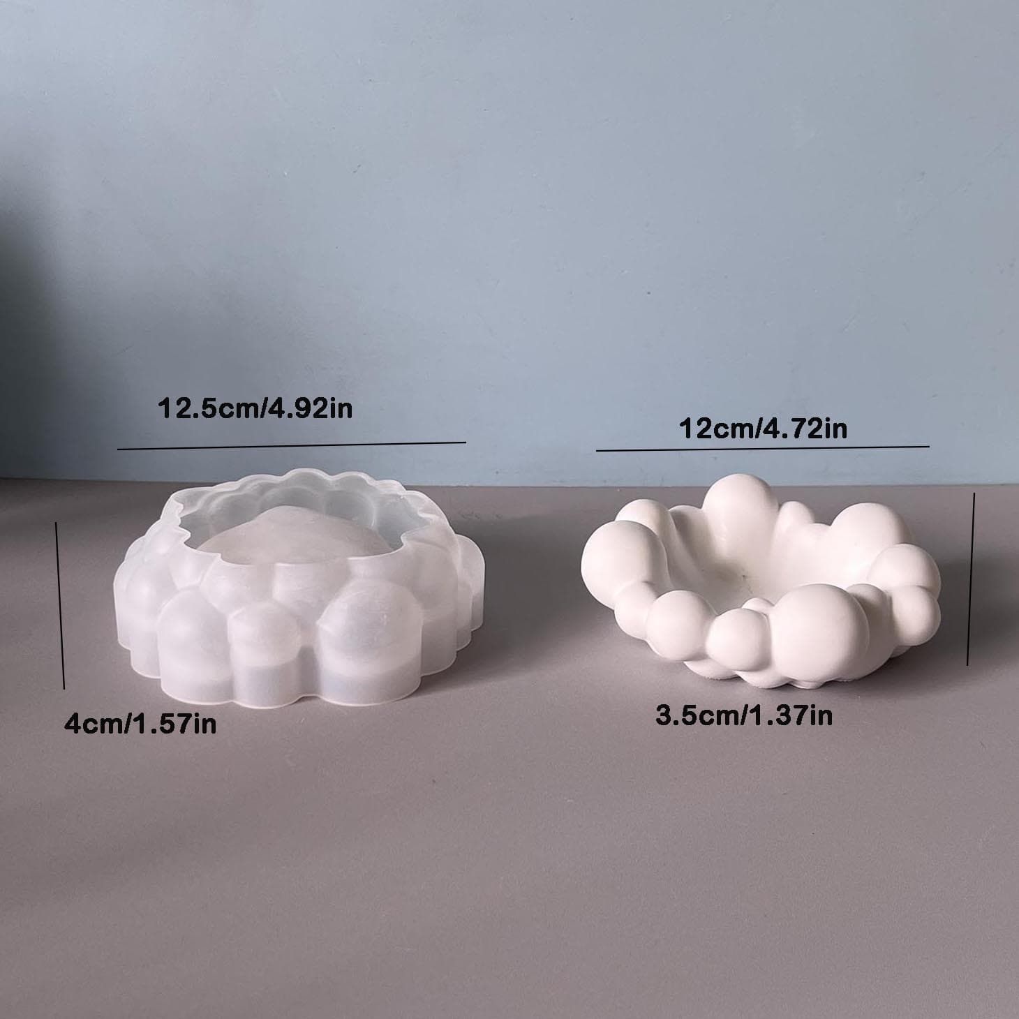New Cloud Bubble Tray Silicone Mold Fruit Storage Jewelry Storage Tray Plaster Epoxy Resin Mold