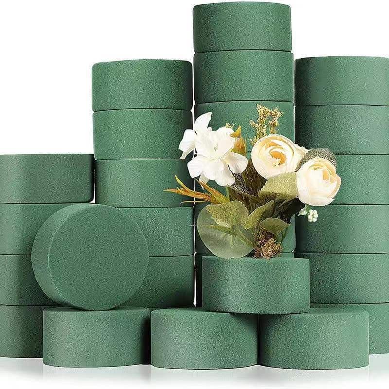 Round cylindrical floral foam dish packaging material, dried flower foam, reinforced floral foam, full box reinforced cross-border