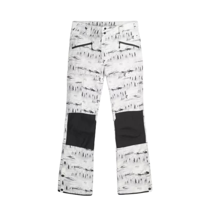 Customized export men's ski wear pants men's waterproof white ski pants