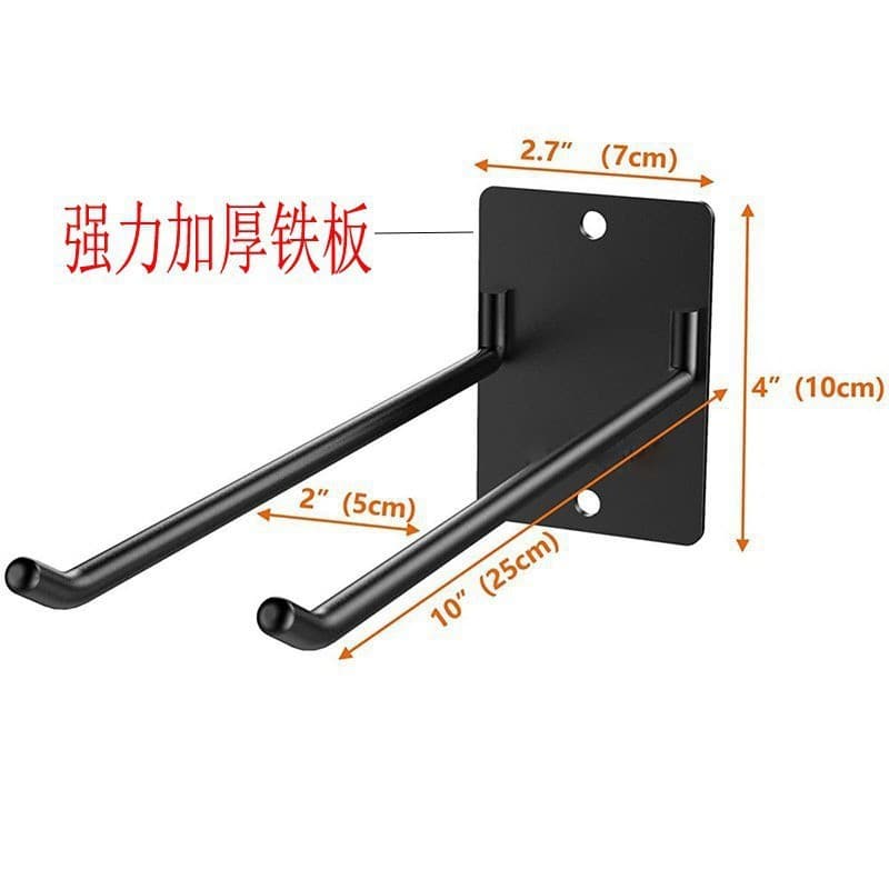 New household thickened garden tool storage rack, indoor wall-mounted shelf, shovel rack, spade and broom rack.