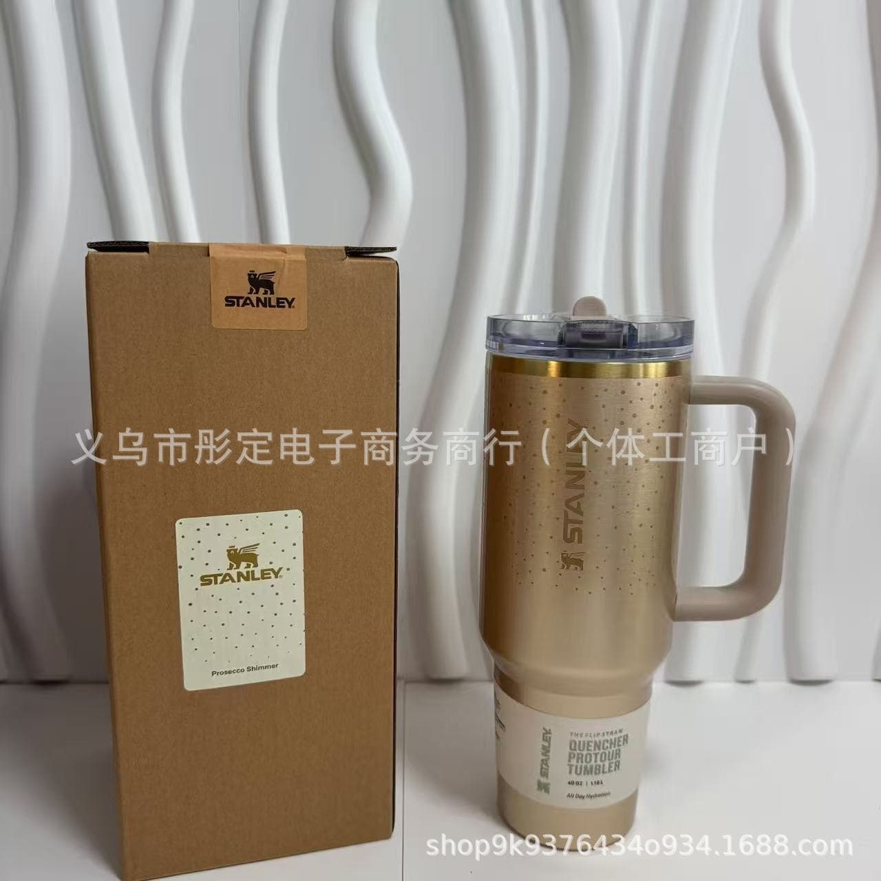 Popular Stanley STANLEY pearlescent 40oz handle stainless steel thermal and cold insulation car cup - high quality heavy cup