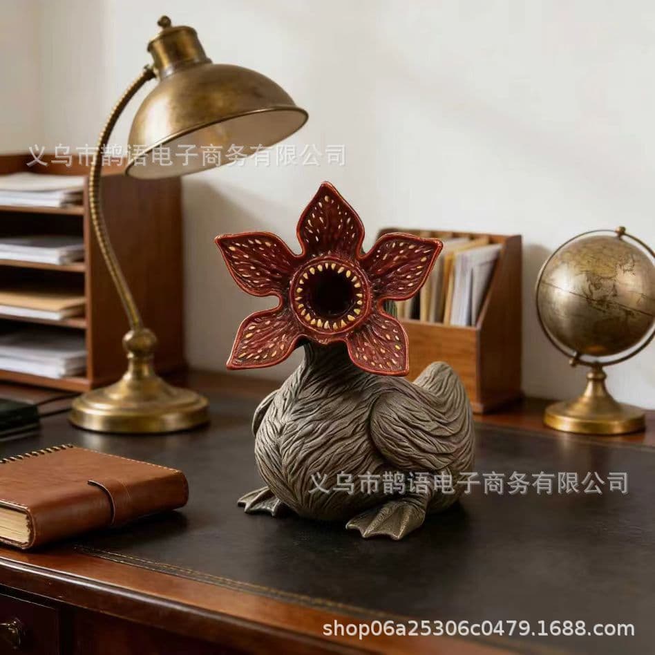 Cross-border New Demogorgon Duck Weird Duck Resin Ornament Home Desktop Decoration Animal