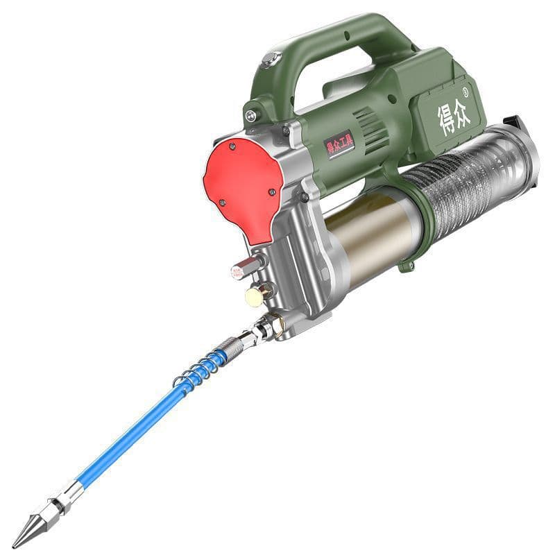 Electric grease gun, 24V rechargeable lithium battery, fully automatic high-pressure, specialized for excavators, portable wireless grease machine.