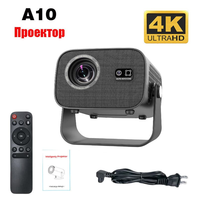 Best-selling A10 Mini Projector Home Smart Projector Portable HD Home Theater Projector for Cross-border