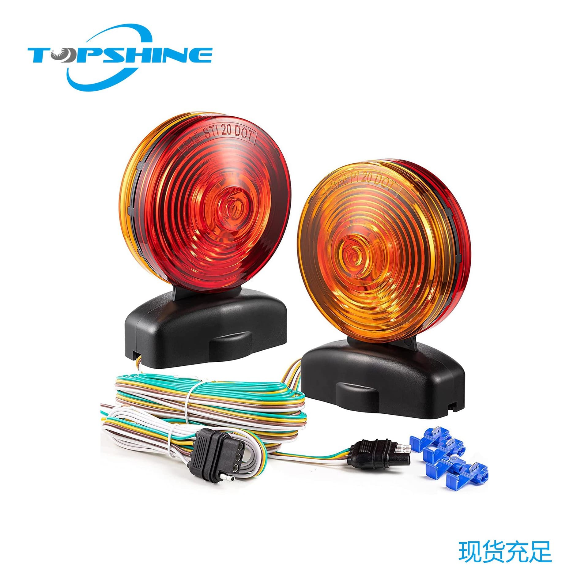 Cross-border Hot Selling American Style Trailer Light Set Magnetic LED Light Anti-Collision Anti-Tailgating Magnetic Truck Light