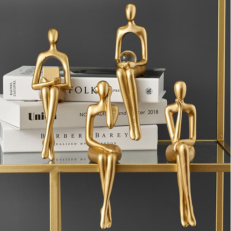 Modern Minimalist Abstract Art Designer Ornament Nordic Bookshelf Bookend Home Living Room Wine Cabinet Decoration