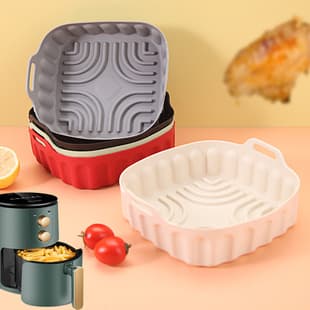 Square Air Fryer Silicone Baking Mat Oven Baking Pad